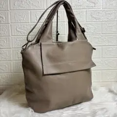【良品】イアパピヨネ レザーフラップ ハンドバッグ ショルダーバッグ 2way