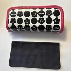 MARY QUANT メガネケース 花柄 ピンク