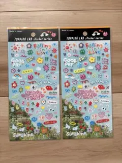 ち*る様 TOPPINGLAB トッピングラボ　らくがき　シール　セリア