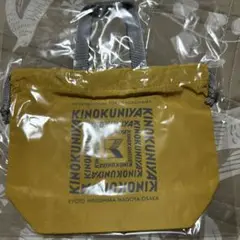 ★新品未使用★紀ノ国屋手提げ巾着イエロー✖️グレー