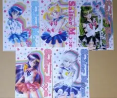 セーラームーン ファミリーマート　明治　コラボ　A5クリアファイル全5種セット