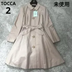 【未使用】TOCCA トッカ　スプリングコート　ステンカラーコート　ピンク　2のサムネイル