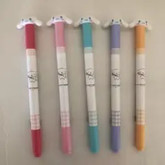 新品　サンリオ　シナモン　ツインペン　5色セット