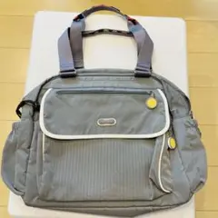 【美品】beside-u グレー ショルダーバッグ リュック フルーツ柄