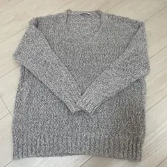 BAYFLOW グレー Vネックニットセーター