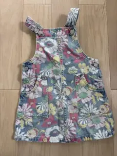 GAP ベビー 花柄 デニム ジャンバースカート 12-18m 80 90のサムネイル