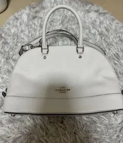美品 COACH ホワイト ハンドバッグ