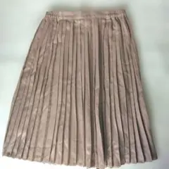 earth music&ecology ベージュ プリーツスカート フリー