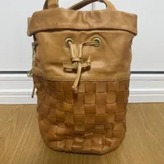 【robita レザー巾着バッグ】