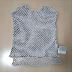 SLOBE IENA カラー半袖メッシュニットトップス新品　定価11000円のサムネイル