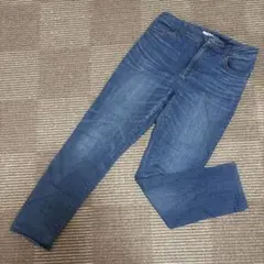 【短期出品】ダークブルー スリムフィット デニムパンツ