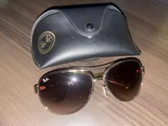 Ray-Ban ブラウン アビエーター サングラス