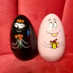 バーバパパ、ママ夫妻キャンディー空き缶