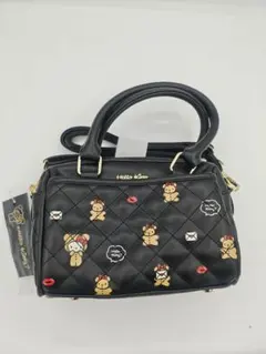 ハローキティ ハンドバッグ　ショルダーバッグ 黒　くま