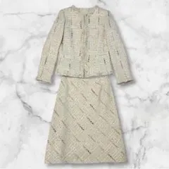 ウール　モヘヤ　ツイード　フォーマル　セレモニー　ジャケット　スカート　冬服