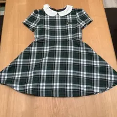 Jenni 半袖ワンピース グリーン系チェック