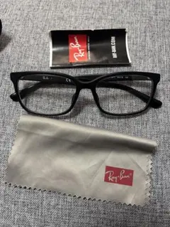 Ray-Ban ブラック メガネ クリーニングクロス付き