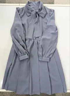 今週処分予定！⭐️新品未使用⭐️GU ブルー長袖ワンピース