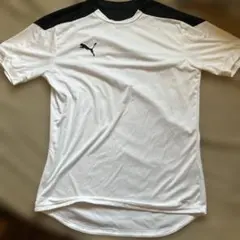 PUMA スポーツ Tシャツ XL ホワイト/ブラック　中古品ですが美品