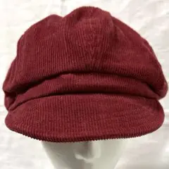 美品 ルーベン キャスケット コーデュロイ 帽子 レンガ色 赤茶色 RUBEN