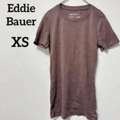 美品✨Eddie Bauer 【XS】ブラウン コットン Tシャツ 半袖 夏服のサムネイル