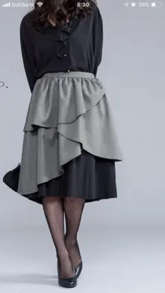新品未使用スカートフリルプリーツ