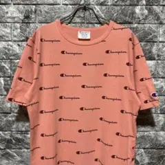Champion 総柄 Tシャツ チャンピオン 夏 SUMMER Tee 古着