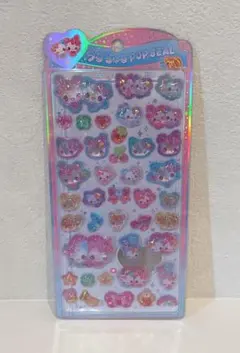 【国内正規品】うるちゅるポップシール　フワフワらびちゃん　ボンボンドロップシール