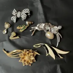 ブローチ　ピンブローチセット