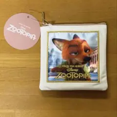 Disney ディズニー　ズートピア　スクエアポーチ　ニック
