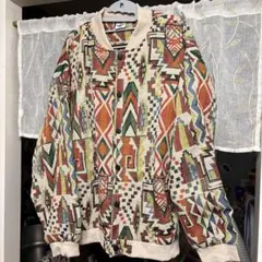 幾何学模様 オーバーサイズジャケット　XL 新品未使用