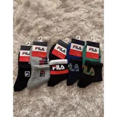 FILA キッズ 靴下 5足セット 19-24cm ジュニア