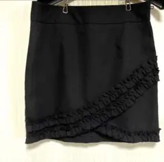 台形ミニスカート M ブラック　Y2K　グランジ　姫ギャル