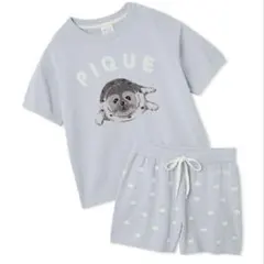 ジェラートピケ あざらしルームウェア（ショートパンツのみ）ジャガードプルオーバー