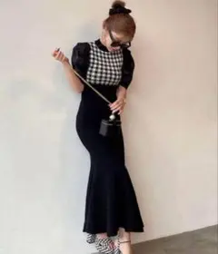 eimy istoire ギンガムチェックマーメイドワンピース