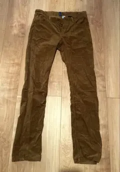 H&M DIVIDED メンズ コーデュロイパンツ ブラウン