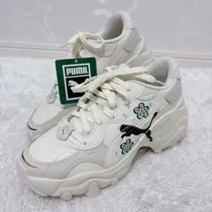PUMA パルサーウェッジウィメンズ CAT LOGO 厚底 23.5cm