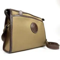 ハンティングワールド ミニ ショルダーバッグ キャンバス カーフ レザー