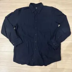 UNIQLO ネイビー フランネルシャツ