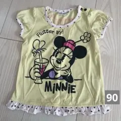 ミニーマウスTシャツ90cm【匿名配送】A