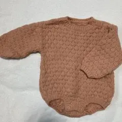 BREEZ 編み込み模様 長袖セーター 70-80cm