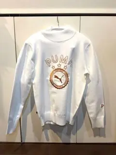 【新品】PUMA GOLF ニット　ホワイト M ゴルフ 春 プーマ