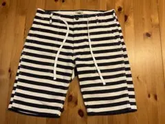 FOB FACTORY リラックスベーカーショーツ ボーダー　サイズSのサムネイル