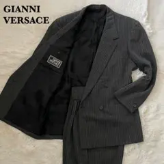 美品 ジャンニヴェルサーチ クチュール セットアップスーツ グレー 52