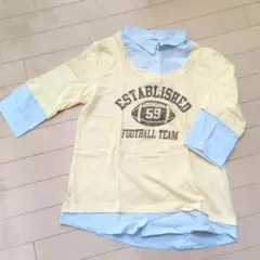 【レディース】shuca フェイクレイヤード Tシャツ 半袖のサムネイル