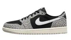 美品 ジョーダン１ LOW ブラックセメント 27.5cm us9.5