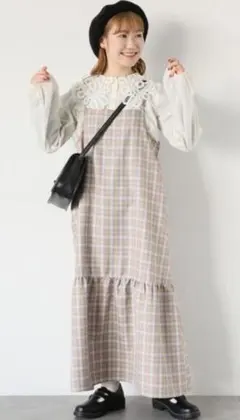 エヘカソポ　ティアードキャミワンピース　キャミソールワンピース