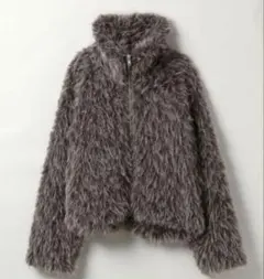 【値下げしました】jeanasis ファーブルゾン　グレー