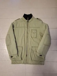 美品ジェネラルスウィッチ中綿入りオリーブグリーンコート140サイズ