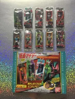 【シークレット 旧1号入り】仮面ライダー ソフビパッケージチャーム 10種セット